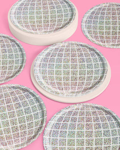 Shimmer Disco Pack - tablecloth, plates + napkins