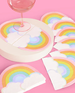 Rainbow Napkins - 25 foil napkins