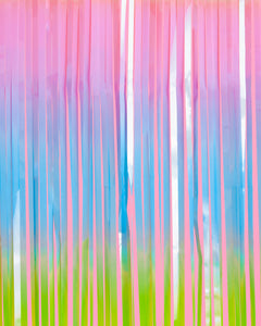 Pastel Party Curtain - rainbow foil curtain