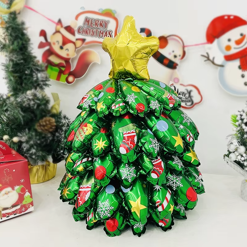 Christmas Tree Standing Foil Balloon Decoration