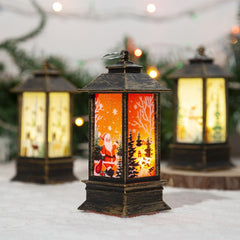 Christmas Santa Claus LED Oil Lamp Night Light