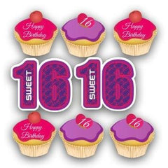 Sweet 16 Birthday Cupcakes Yard Cards