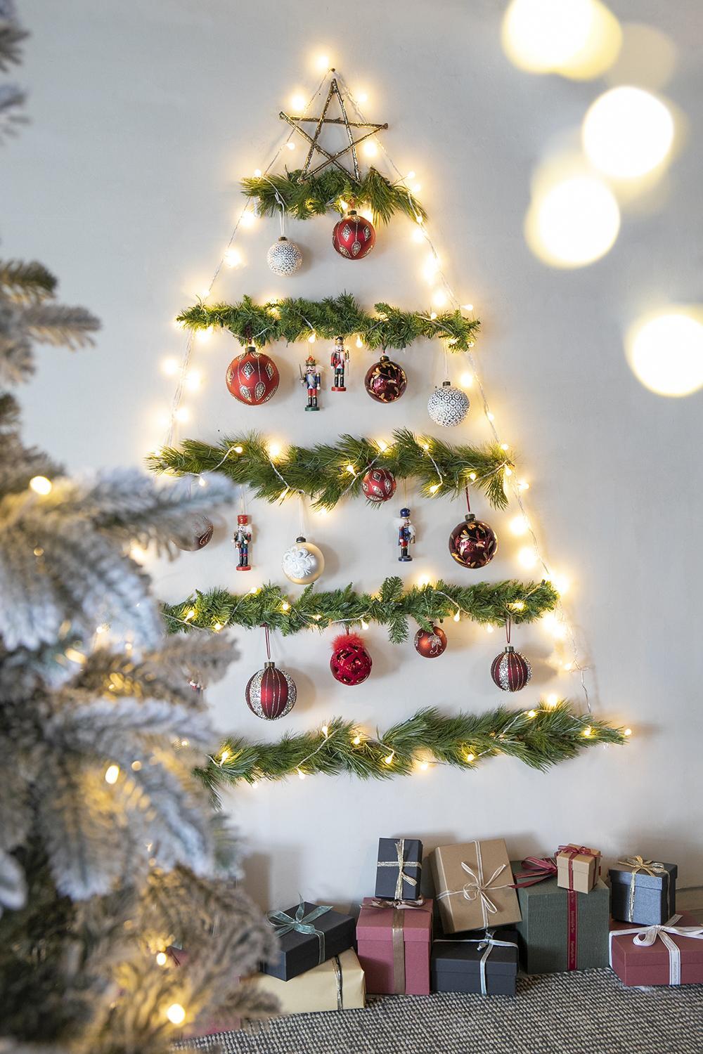 Red Glass Christmas Ball Ornaments with Glitter Detail - Red