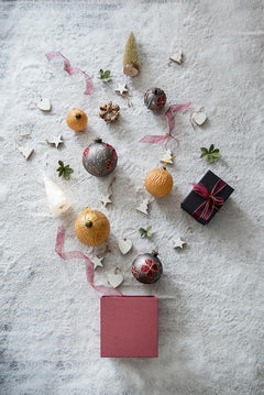 Pearl Silver Glass Decorative Hanging Ball Christmas Ornaments – Set Options