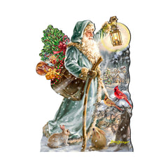 Saint Nicholas Christmas Door Decor by D. Gelsinger - Christmas Santa Snowman Decor - 8461067H-DG