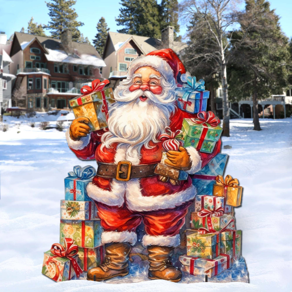 Merry Delivery Outdoor Decor by G. Debrekht - Christmas Santa Snowman Decor