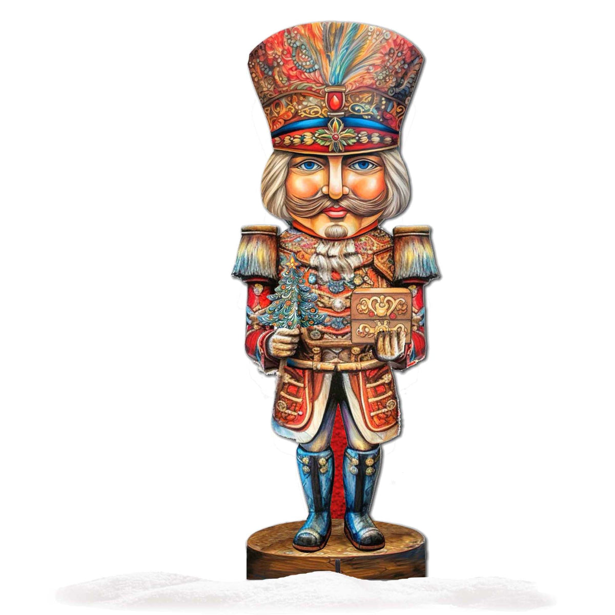 Nutcracker with a Heartwarming Surprise Outdoor Decor by G. Debrekht - Christmas Decor - 8611060F