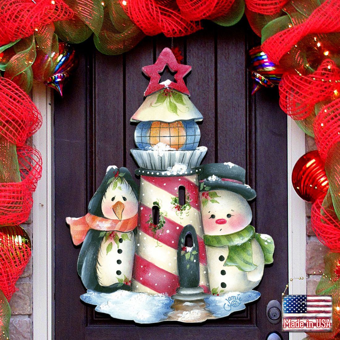 Keepers of The Light Door Decor by Jamie Mills-Price - Christmas Decor
