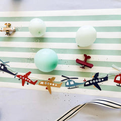 Airplane Birthday Party Banner, 8 Ft Kids Party Decoration