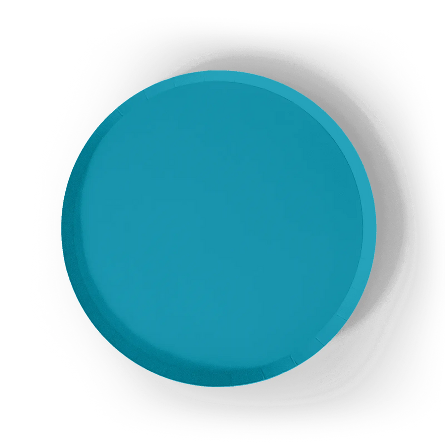 Aqua Blue Paper Party Plate (8pcs)