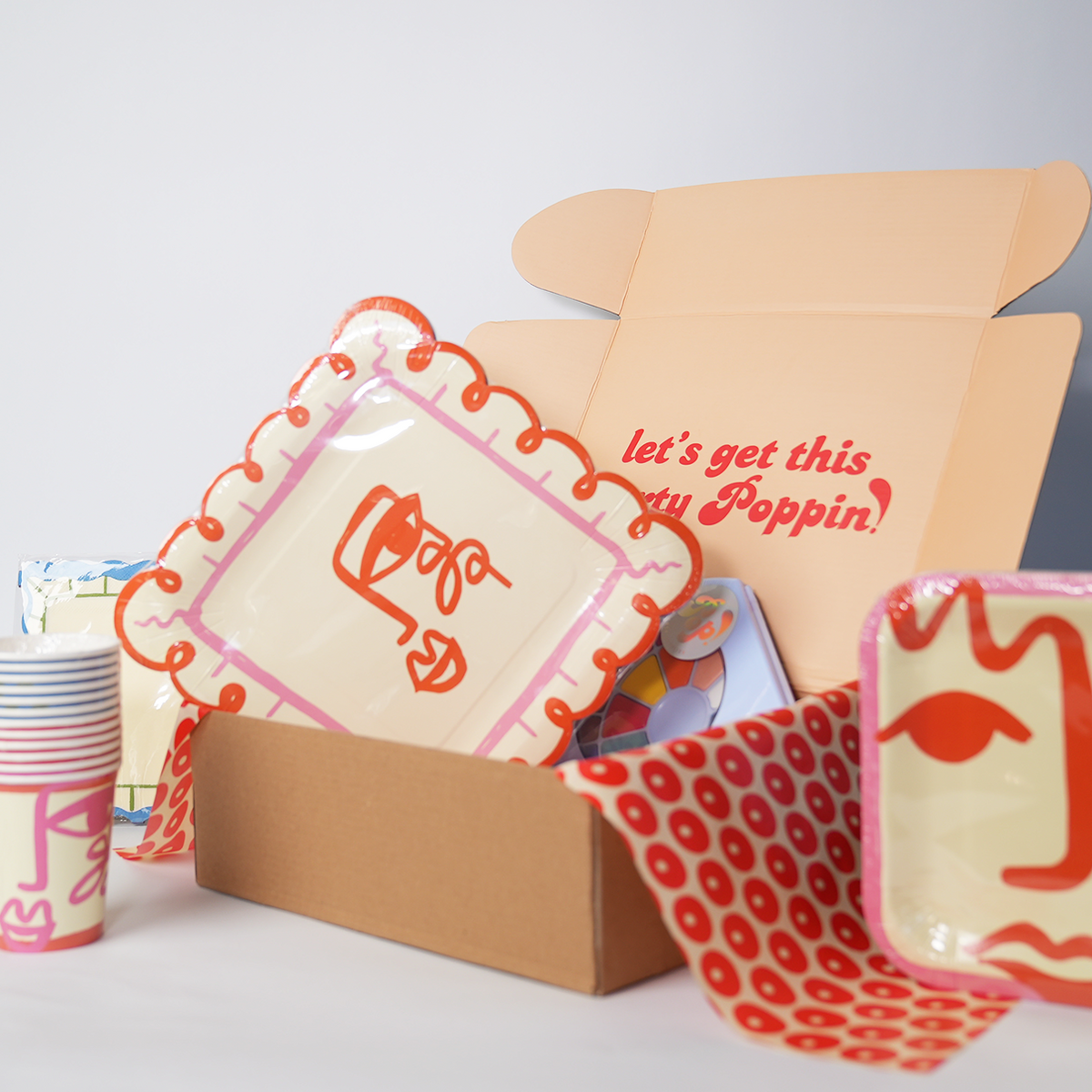 Art Birthday Party Supplies Pack (Serves 12) | Modern Painting Theme Kids Party Kit | Plates, Cups & Napkins Set