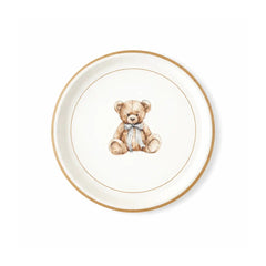Baby Bear Plush Light Blue Dessert Plates, 12pcs