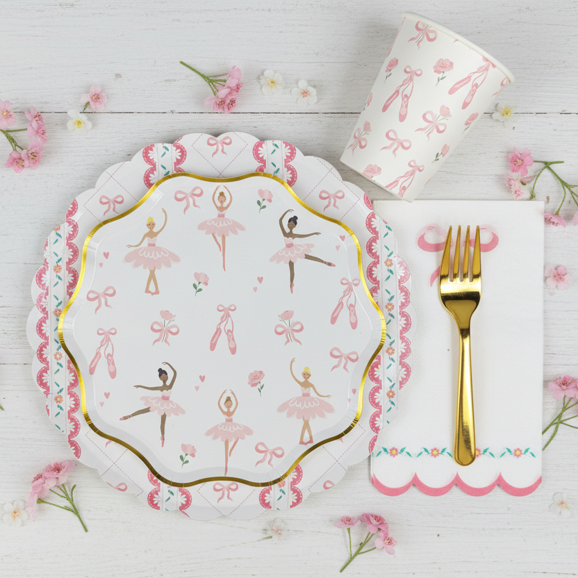 Ballerina Dessert Plates 8" (Set of 8)