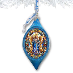 Angel of the Sea Drop Glass Ornament by G. Debrekht - Nativity Holiday Decor - 757-044