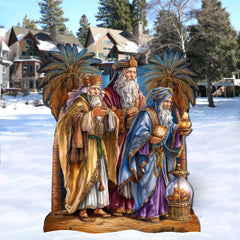 Three Wise Men Outdoor Decor by G. Debrekht - Nativity Holiday Decor - 8611040F