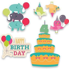 Happy 4th Birthday Yard Card 6 piece set