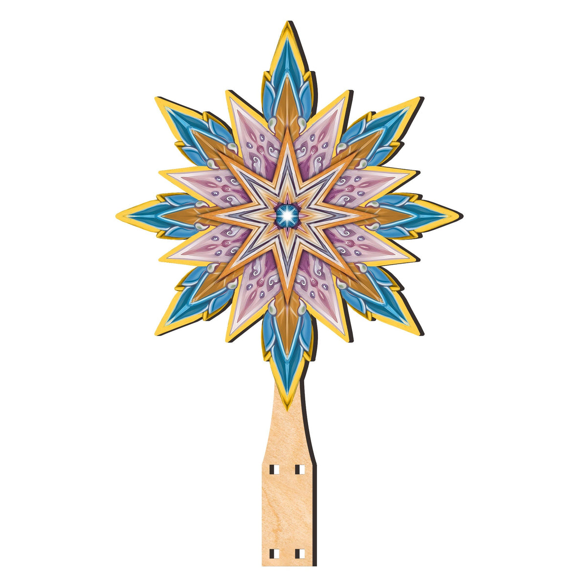 Nativity-themed Tree Topper Wooden Decor - Nativity Holiday Decor - Christmas Tree Topper