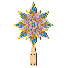 Nativity-themed Tree Topper Wooden Decor - Nativity Holiday Decor - Christmas Tree Topper