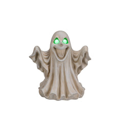 Halloween Ghost Figurine - LED Light Up with Glowing Eyes