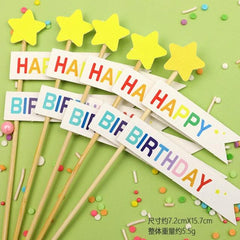 Bear Candle Birthday Cake Props Topper Card Cute Fantasy Cup Dessert Smiley  Love Bear  Table Dress Up Cake Props Party Cake Decor Supplies Toppers Birthday Cupcake Topper Various Cake Decorations for Birthday Party Photo Prop