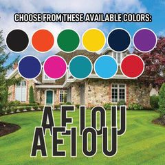 Bebas 18" Solid Color Vowels Yard Letters Set