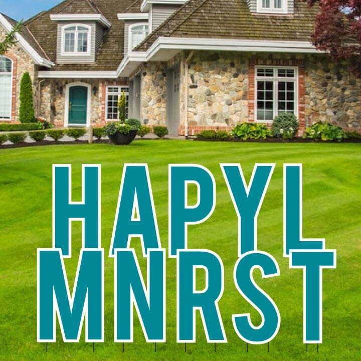Bebas 22.75" Solid Color Common Yard Letters Set