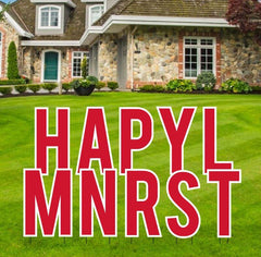 Bebas 22.75" Solid Color Common Yard Letters Set