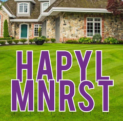Bebas 22.75" Solid Color Common Yard Letters Set