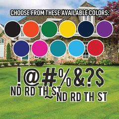 Bebas 22.75" Solid Color Special Characters Yard Letters 16 pcs