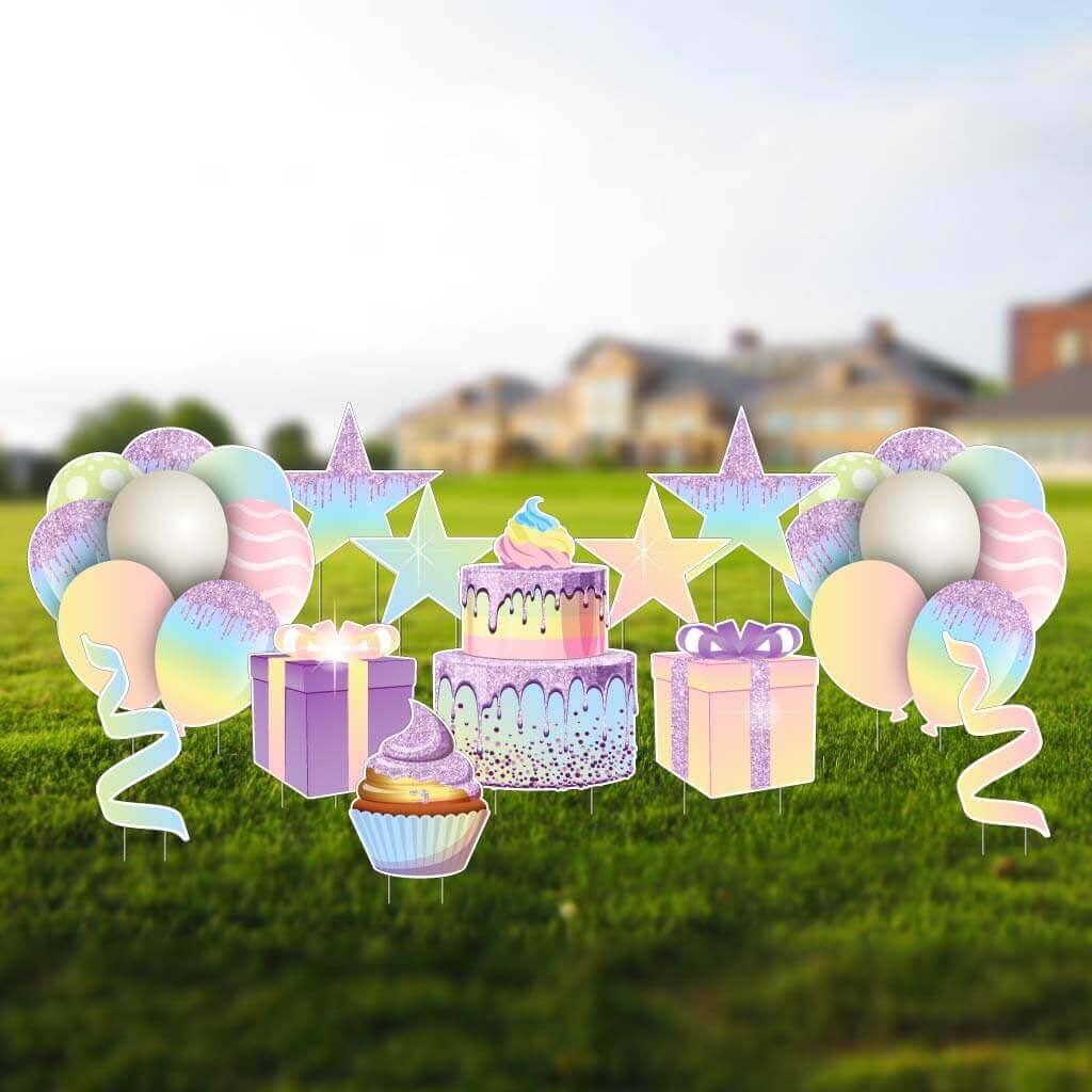 Birthday Flair Yard Decoration Accessories