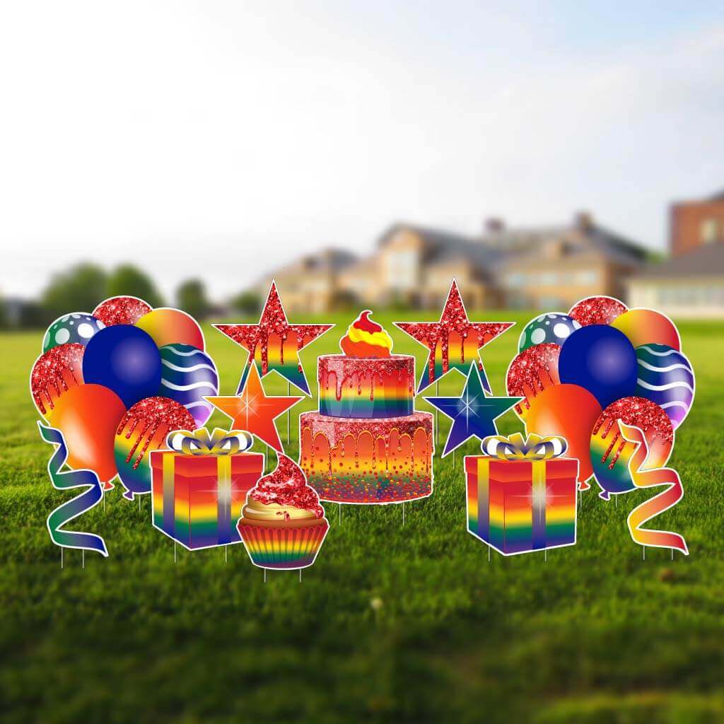 Birthday Flair Yard Decoration Accessories