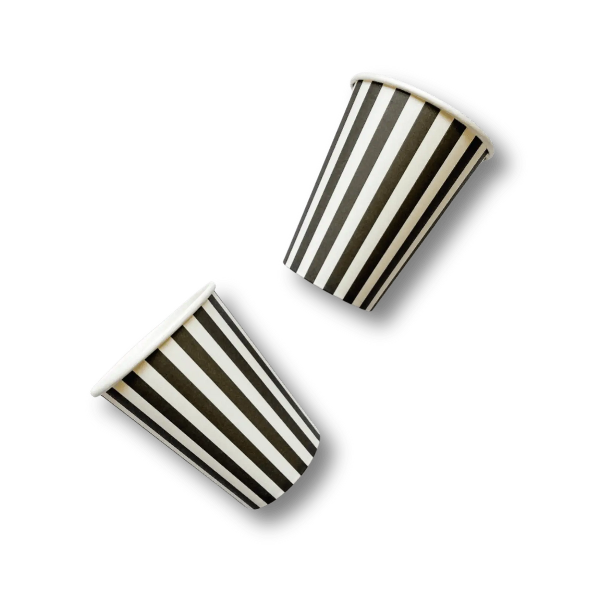 Black & White Striped Cup (12pcs)