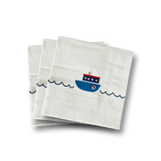 Boat Small Disposable Paper Napkins (16pcs)