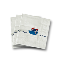 Boat Small Disposable Paper Napkins (16pcs)