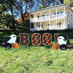 \BOO Halloween Yard Sign Set – 12 Piece Outdoor Lawn Decorations with Stakes