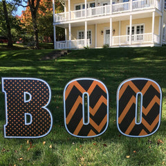 \BOO Halloween Yard Sign Set – 12 Piece Outdoor Lawn Decorations with Stakes