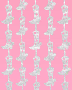Hoedown Curtain - iridescent foil curtain