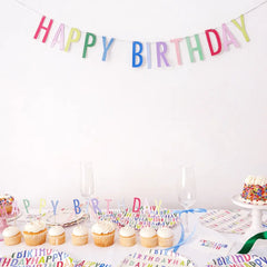 Bright Happy Birthday Banner HG