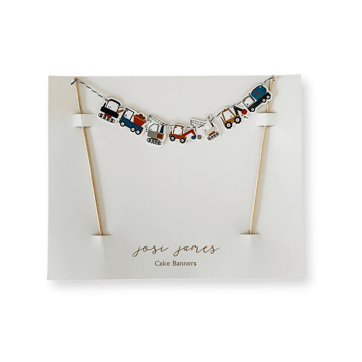 Construction Builder Birthday Cake Banner