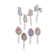 Bunny Cupcake Toppers (Set of 8)