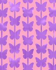 Butterfly Curtain - purple foil curtain