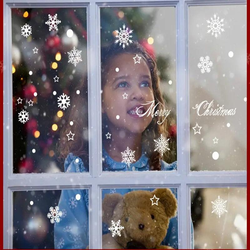 Removable Christmas Snowflake Window & Wall Decals