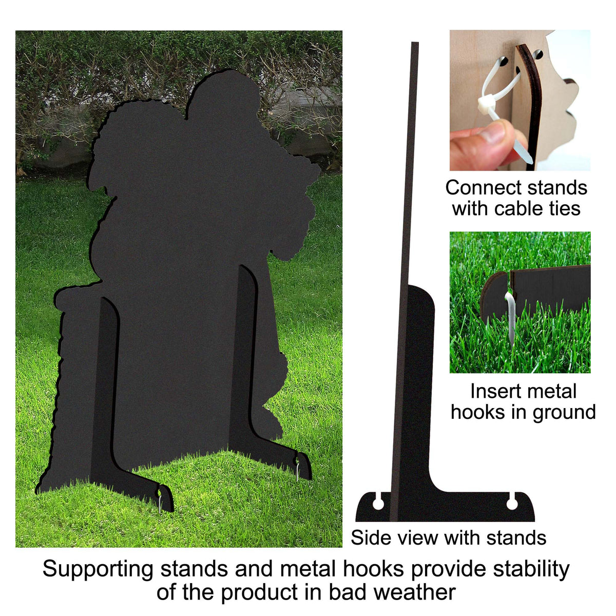 Gnomes-Themed Christmas Tree Outdoor Indoor Decor Wooden Christmas Decoration by G. Debrekht Christmas Decor - 8191512F