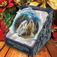 Glory to God Glass Ornament by D. Gelsinger - Nativity Holiday Decor - 71156-1722