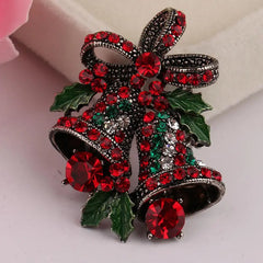 Vintage-Style Christmas Bell Brooch