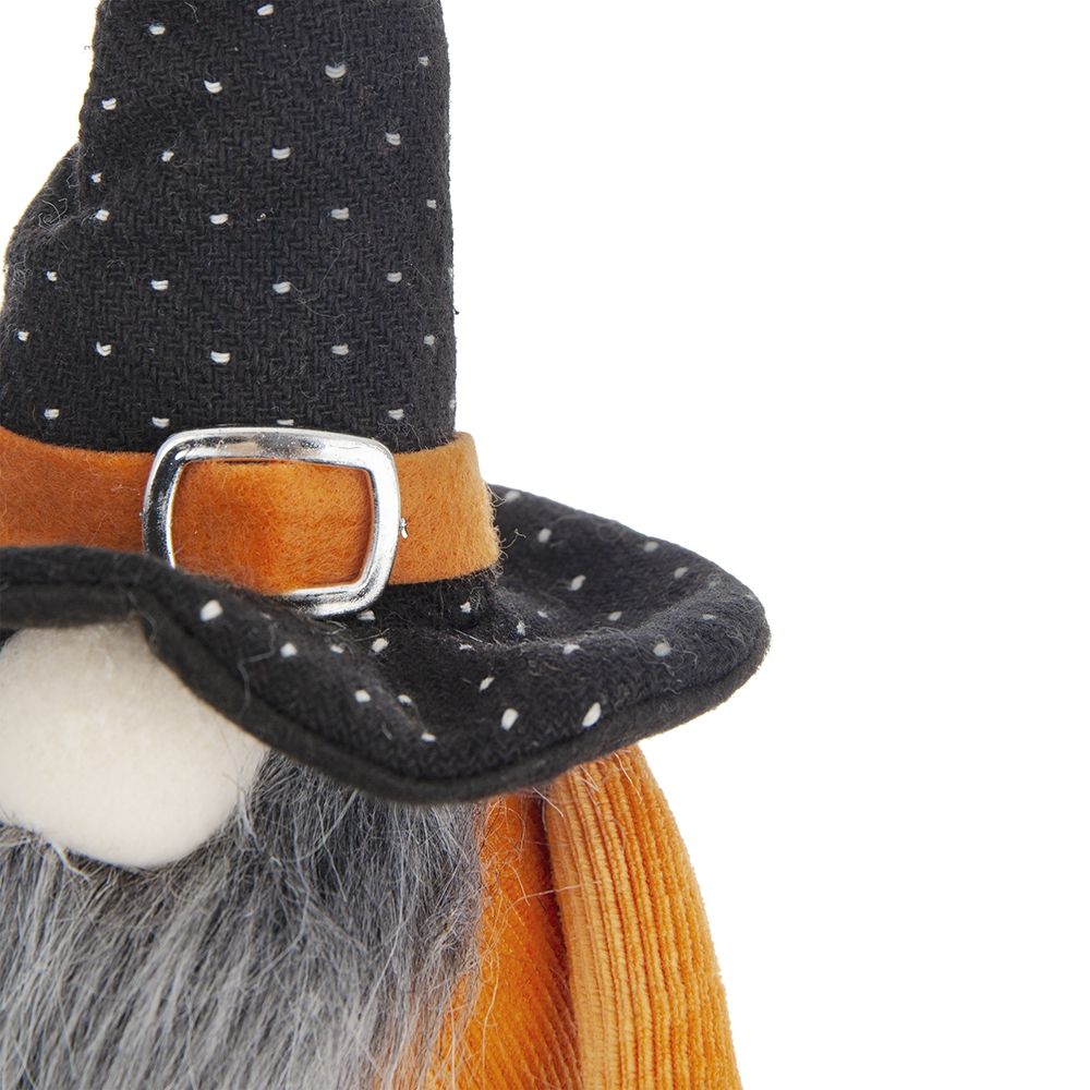 Standing Gnome With Gnome & Holding Banner, For Halloween Decor