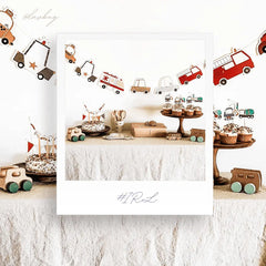 Car Birthday Party Banner, 8 Ft