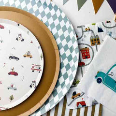 Car Party Tableware Kit
