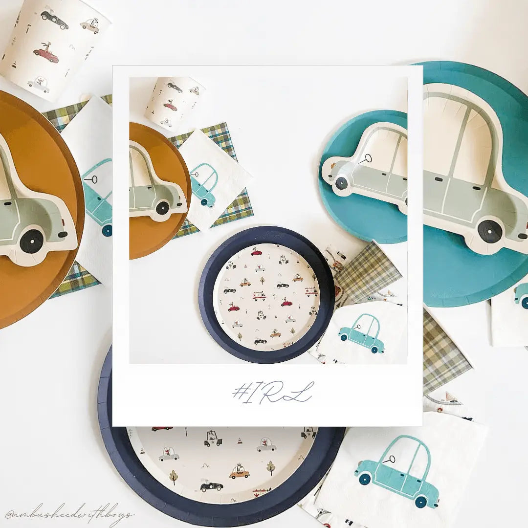 Car Small Birthday Party Paper Napkins (16pcs)