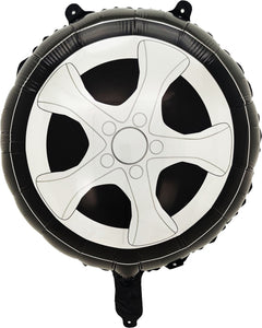 Car Tire Foil Balloon – 18" Round | Double-Sided | Self-Sealing (Air or Helium Fill)